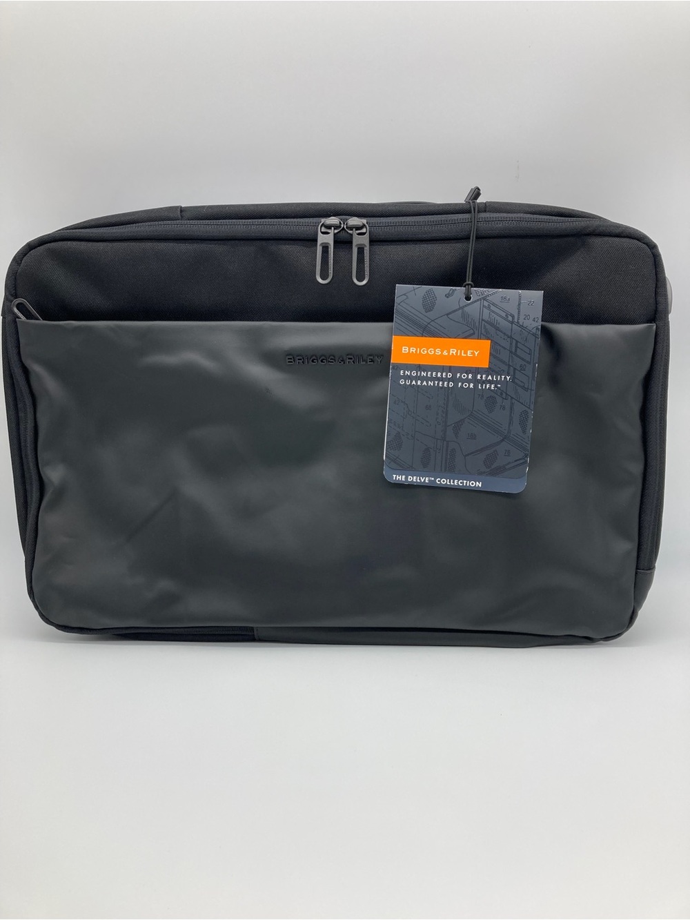 Briggs & Riley Hybrid Convertible Laptop Backpack Briefcase, Black,